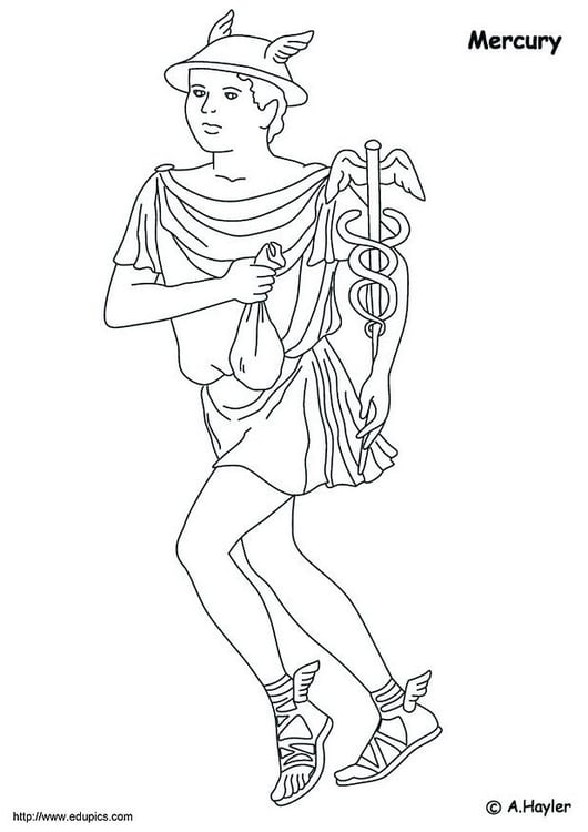 Coloring page Mercury