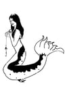 Coloring pages mermaid