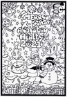 Coloring page Merry Christmas