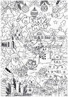 Coloring page Merry Christmas