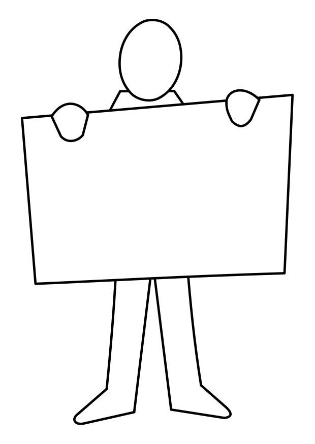 Coloring page message