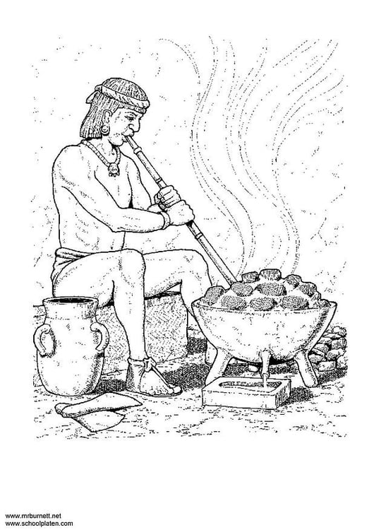 Coloring page metalworker
