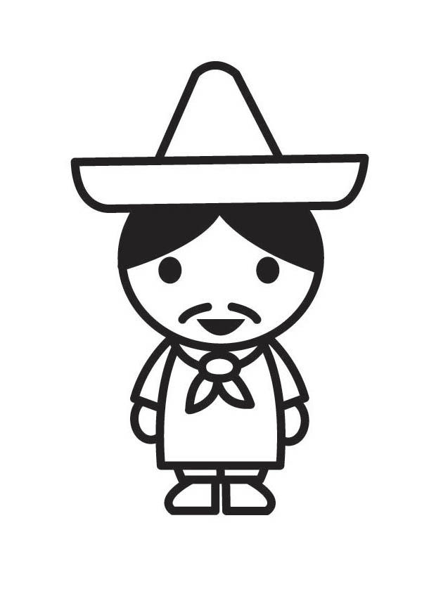 Coloring page Mexican