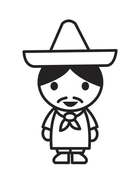 Coloring page Mexican