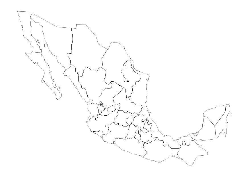 Coloring page mexico