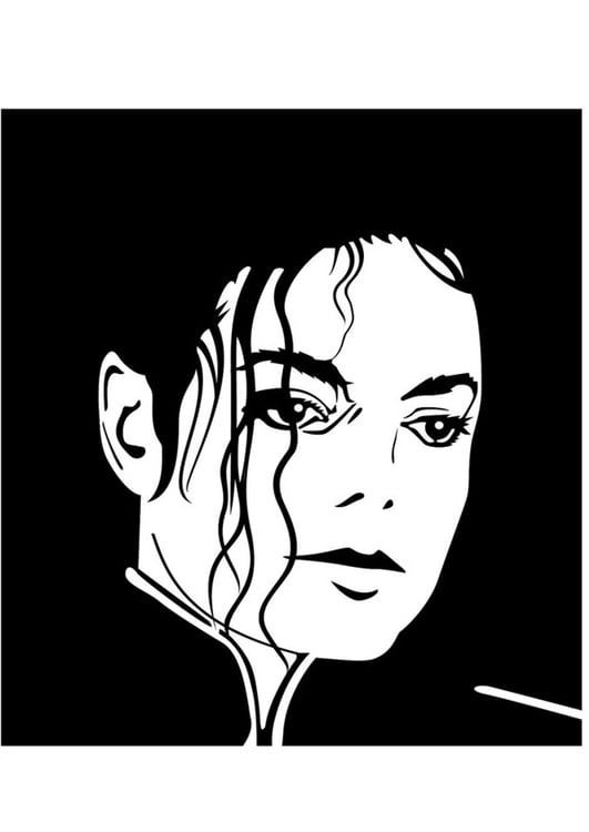 Coloring page Michael Jackson