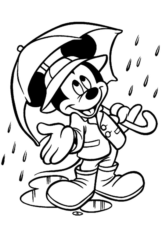 Coloring page Mickey Mouse