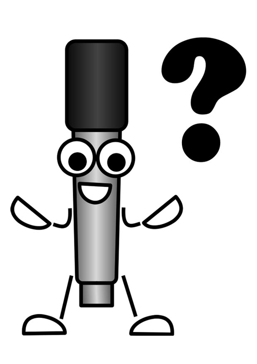 Coloring page microphone - question