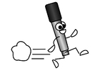 coloring-page microphone - quick