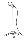 Coloring pages microphone