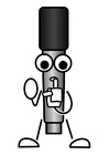 Coloring pages microphone - silence