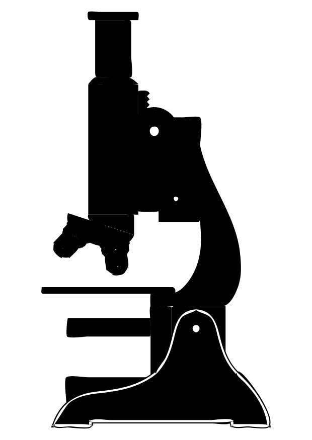 Coloring page microscope