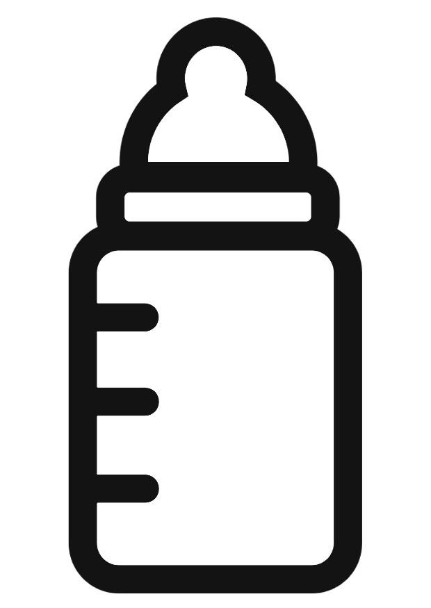 Download Coloring Page milk bottle - free printable coloring pages