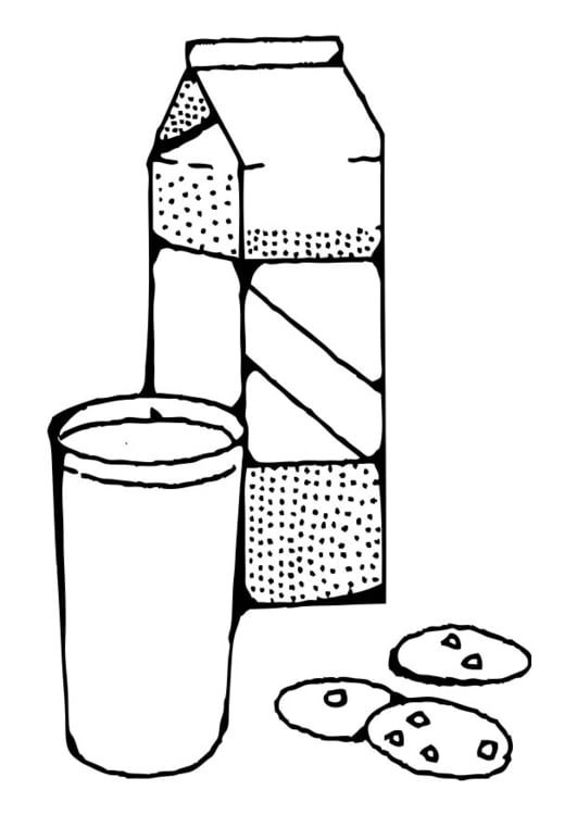 Coloring page Milk