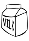 Coloring page milk