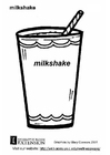 Coloring page milkshake