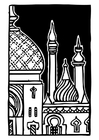 Coloring pages minaret