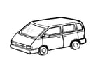 Coloring pages minivan