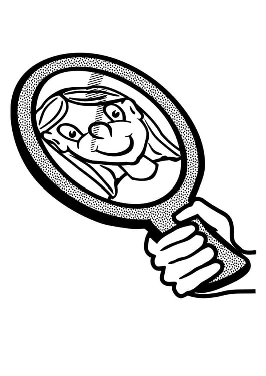 Coloring page mirror