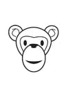 Coloring pages Monkey Head