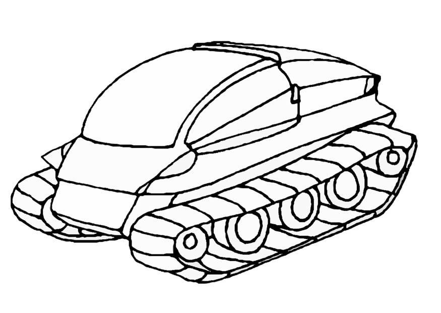 Coloring page moon vehicle