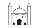 Coloring pages mosque