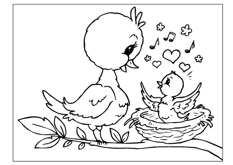 Coloring page Mother's Day