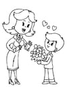 Coloring pages Mother's Day