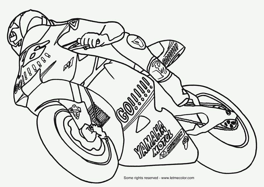 Coloring page - A moto não é fácil escolher