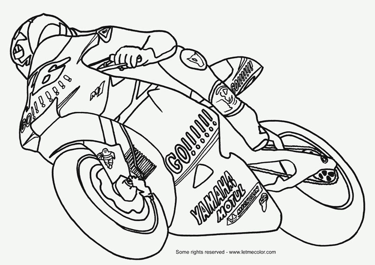Coloring page Moto GP