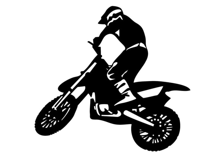 Coloring page motocross