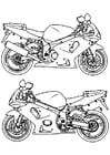Coloring pages Motorbike