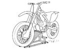 Coloring page motorbike