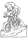 Coloring page mountain bike