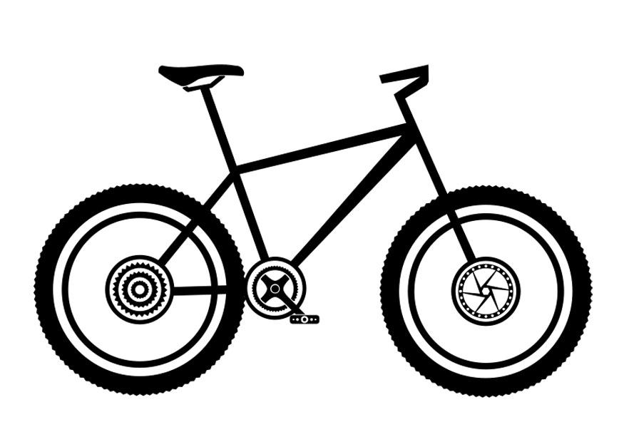 Coloring page mountainbike