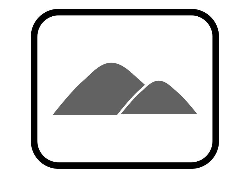 Coloring page mountains