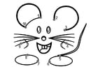 Coloring page mouse