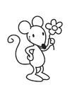 Mouse with Flower