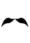 Coloring pages moustache