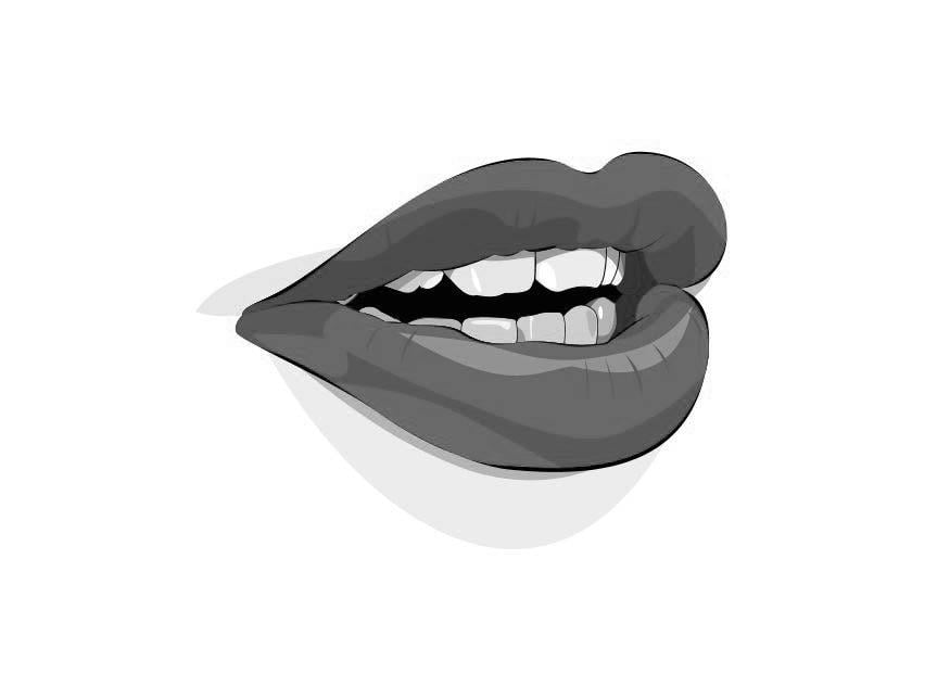Coloring page mouth