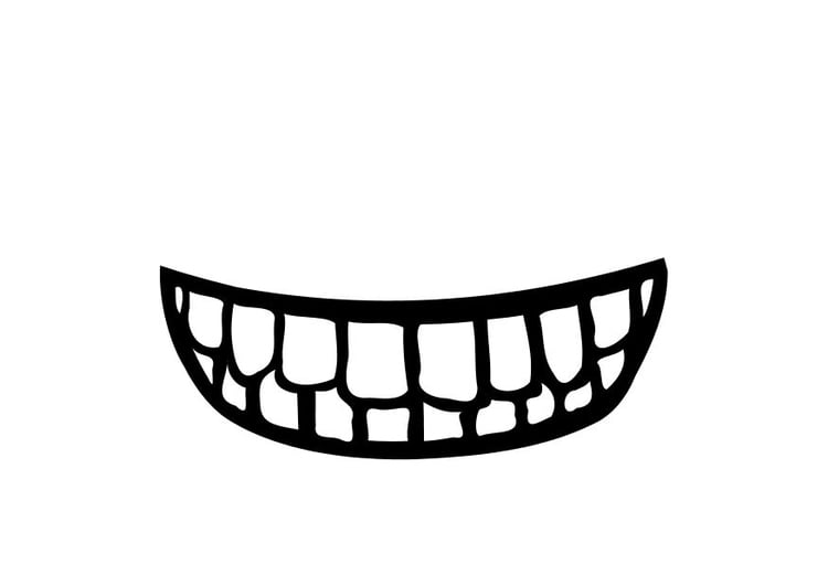 Coloring page mouth