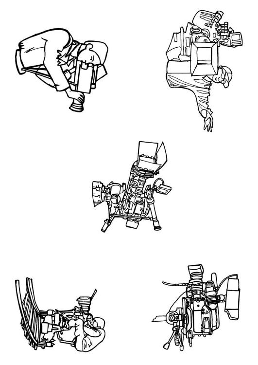 Coloring Page movie cameras  free printable coloring pages  Img 9615