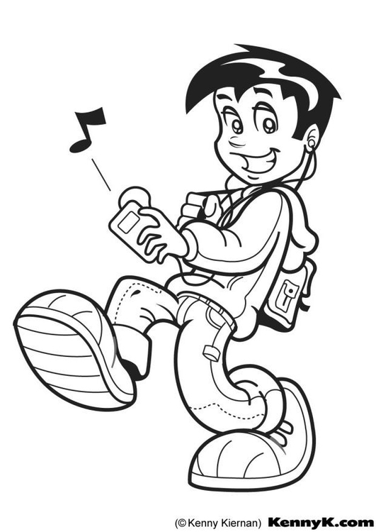 Coloring page mp3