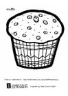 Coloring page muffin