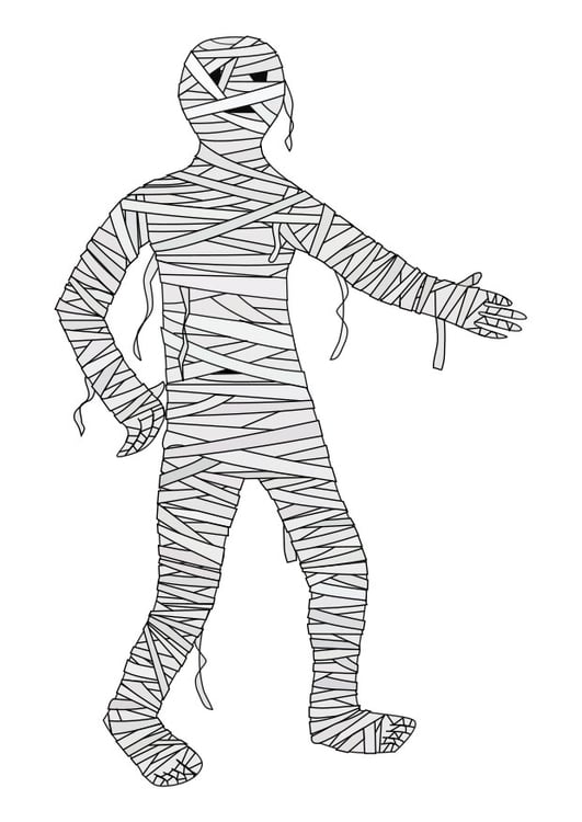 Coloring page mummy