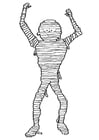 Coloring page mummy