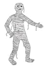 Coloring pages mummy