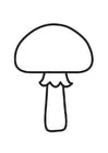 Coloring page Mushroom