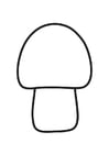 Coloring page Mushroom