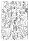 Coloring pages Music
